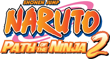 Naruto Path of the Ninja 2 title screen for Nintendo DS